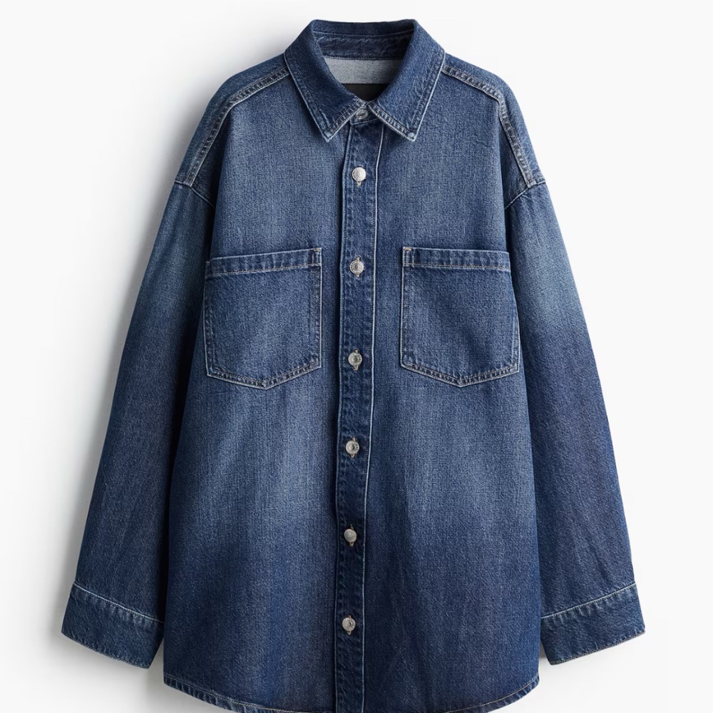 Women's Soft Denim Oversized Shirt